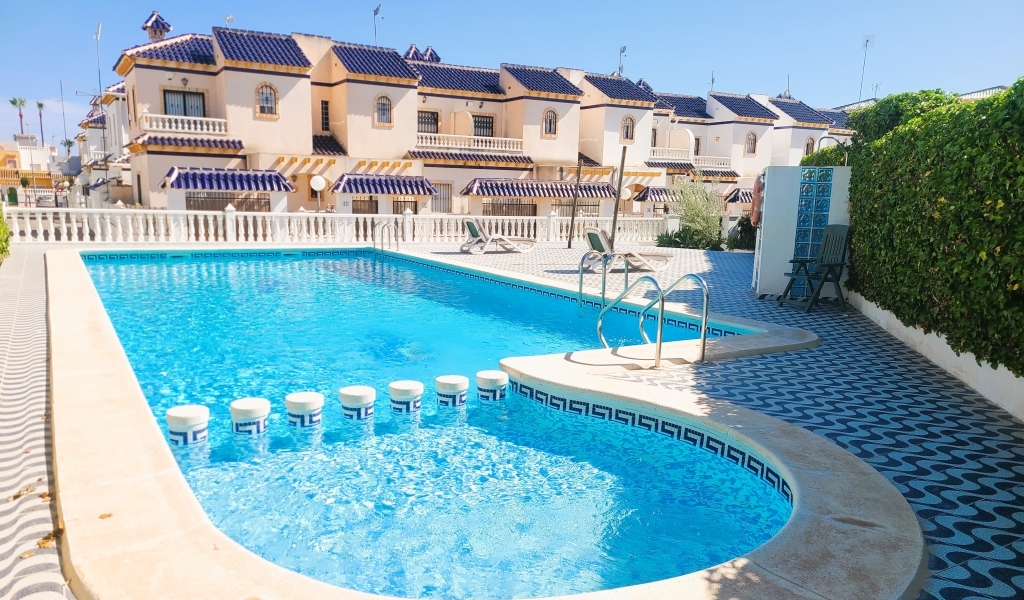 STUNNING CORNER  3 BEDROOM 2.5 BATHROOMS WITH SPACIOUS GARAGE CUL-DE-SAC LOCATION IN  GATED COMPLEX OF RESIDENCIAL AMBRA IN PLAYA FLAMENCA